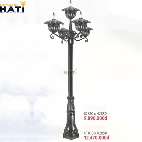 Đèn trụ sân vườn Lapis màu đen