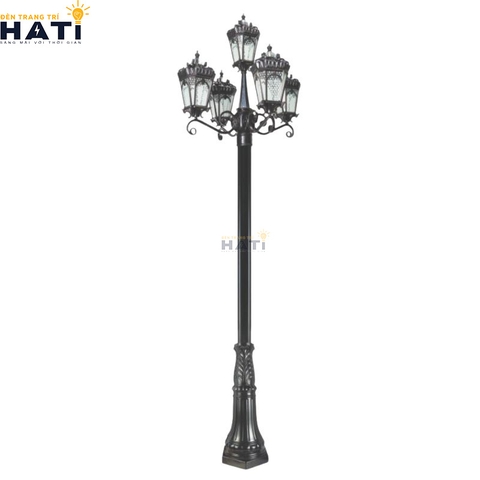 Đèn trụ sân vườn Peridot màu đen