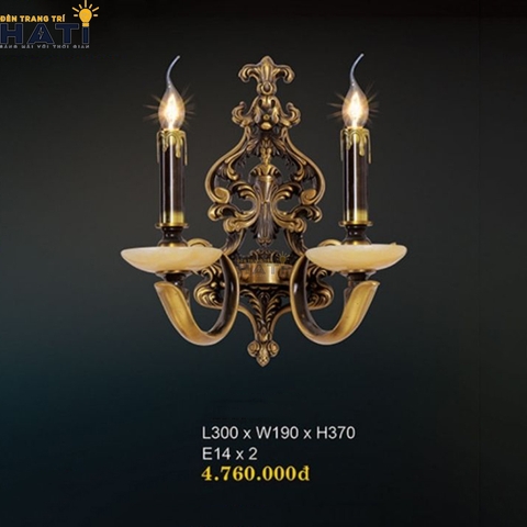 Đèn tường đồng cao cấp Demon 2 bóng