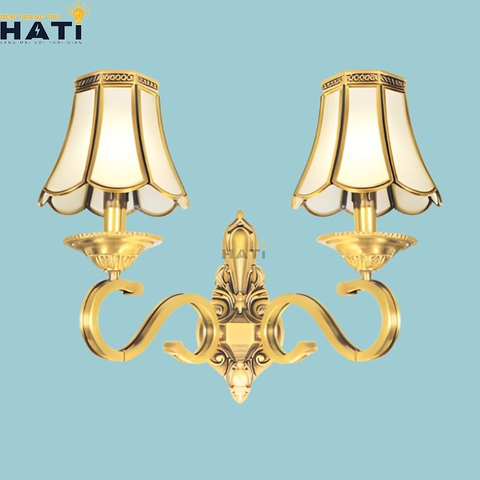 Đèn tường đồng Tious 2 bóng