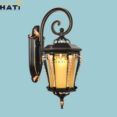 Đèn tường ngoài trời cổ điển Ardynel màu đen