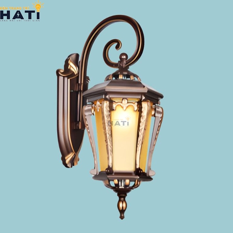 Đèn tường ngoài trời cổ điển Ardynel màu đồng