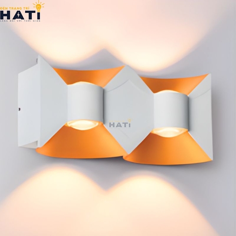 Đèn tường ngoài trời hiện đại Axton màu trắng 4 bóng