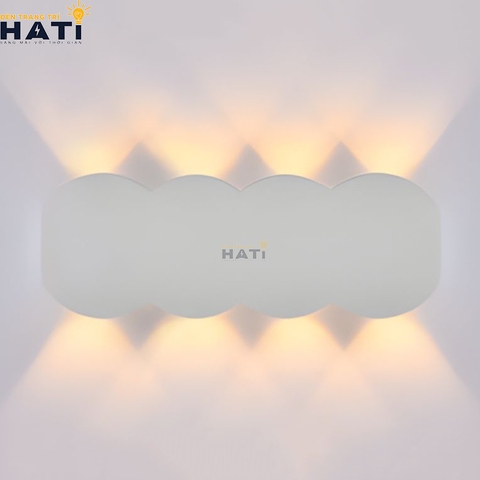 Đèn tường ngoài trời hiện đại Cirex màu trắng 8 bóng