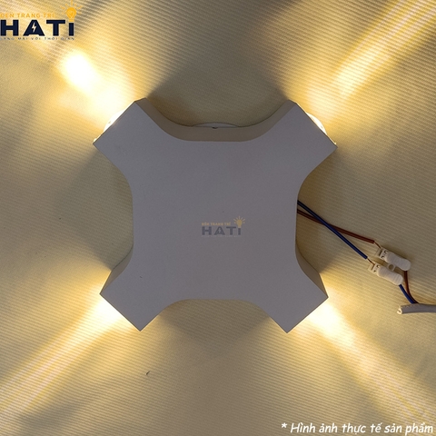 Đèn tường ngoài trời hiện đại hắt sáng 4 hướng - HTV 564N