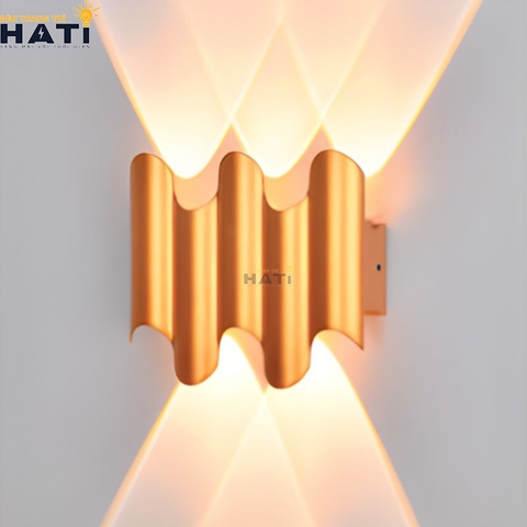 Đèn tường ngoài trời hiện đại Jorvex màu vàng