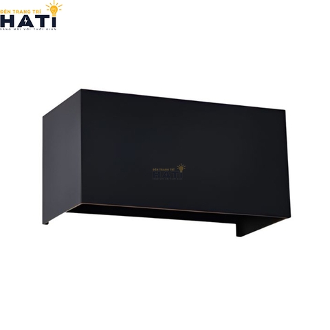 Đèn tường ngoài trời hiện đại Wyrion màu đen sở hữu thiết kế hiện đại, mạnh mẽ, phù hợp chiếu sáng mặt tiền, sân vườn và lối đi.