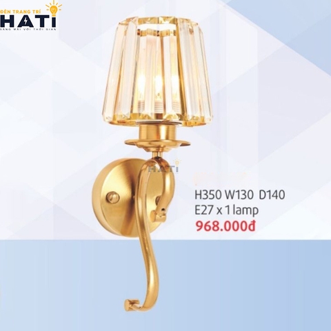 Đèn tường pha lê Dena