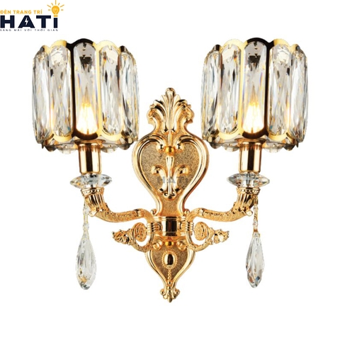 Đèn tường pha lê Percival 2 bóng