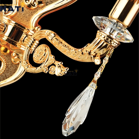 Đèn tường pha lê Percival 2 bóng