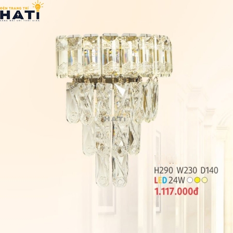 Đèn tường pha lê Valent