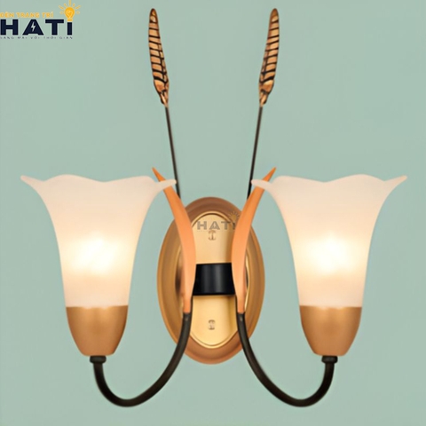 Đèn tường tân cổ điển Abram 2 bóng