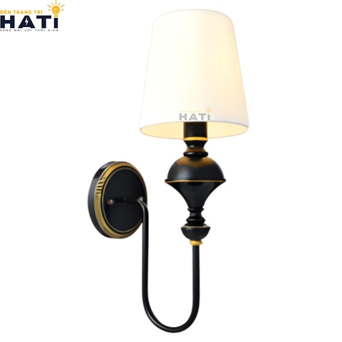 Đèn tường tân cổ điển Tenny màu đen 1 bóng