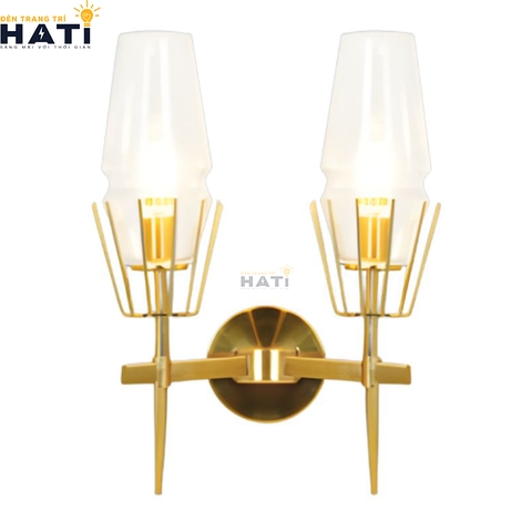 Đèn tường thuỷ tinh Ariston 2 bóng