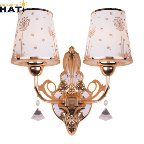 Đèn tường thuỷ tinh Atley 2 bóng