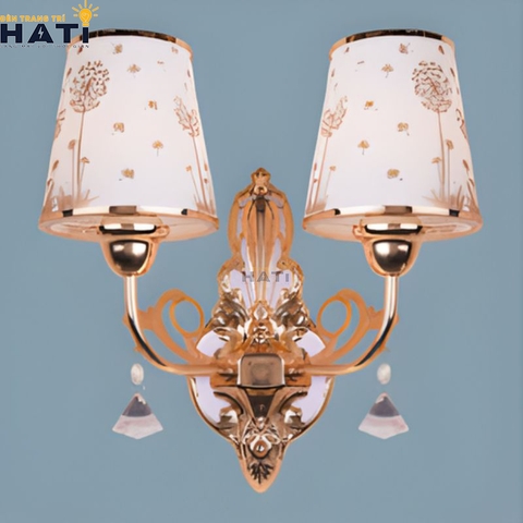 Đèn tường thuỷ tinh Atley 2 bóng