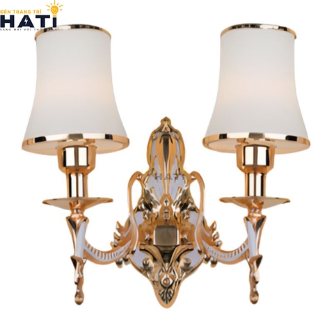 Đèn tường thuỷ tinh Auberson 2 bóng