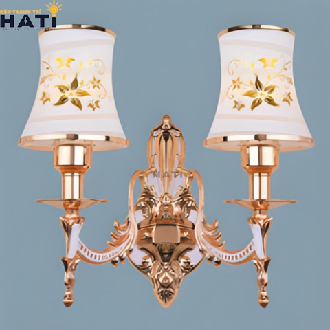 Đèn tường thuỷ tinh Audric 2 bóng