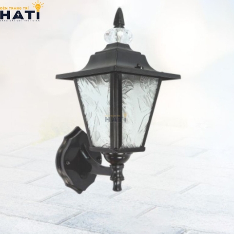 Đèn vách ngoài trời cổ điển Cuflink màu đen
