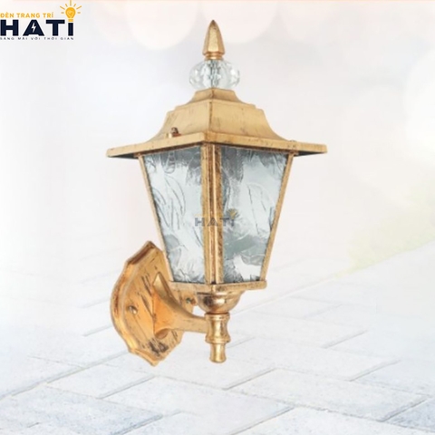 Đèn vách ngoài trời cổ điển Cuflink màu vàng