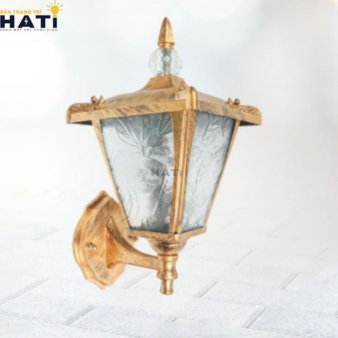 Đèn vách ngoài trời cổ điển Engra màu vàng