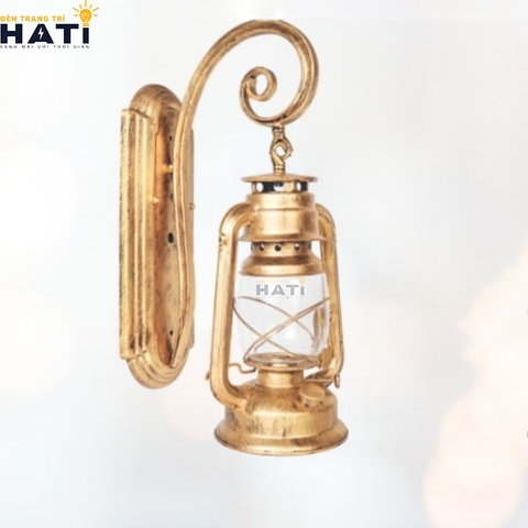 Đèn vách ngoài trời cổ điển Pendan màu vàng kiểu A