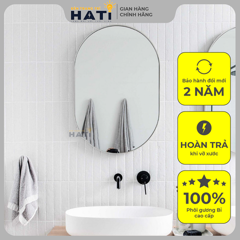 Gương OVAL khung thép sơn tĩnh điện Unix A04.K1