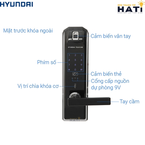 Khóa thông minh Hyundai HDL-5290SK mở khóa vân tay