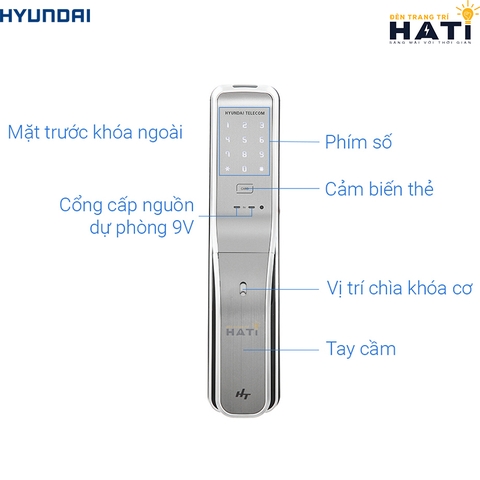 Khóa thông minh Hyundai HDL-7300SK mở khóa thẻ từ