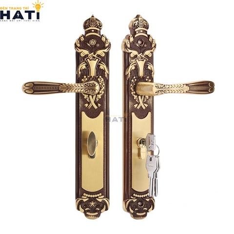 Khóa cơ cửa chính Demax CLK306 BRASS