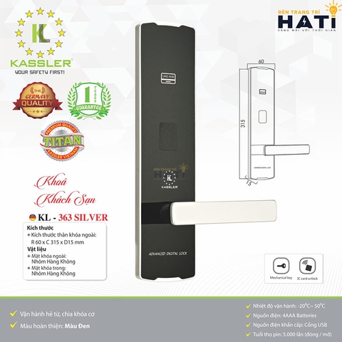 Khóa khách sạn Kassler KL-363