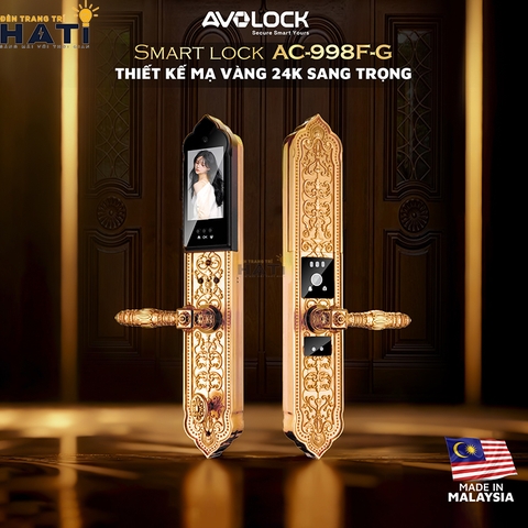 Khóa vân tay cửa gỗ Avolock AC 998F