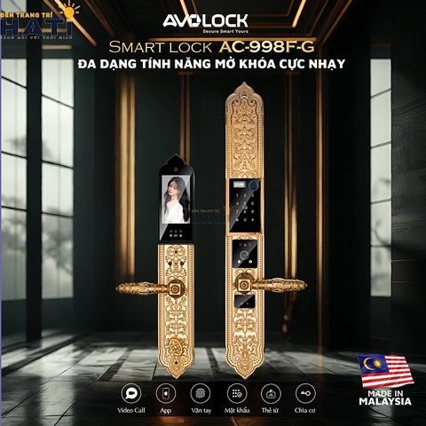 Khóa vân tay cửa gỗ Avolock AC 998F