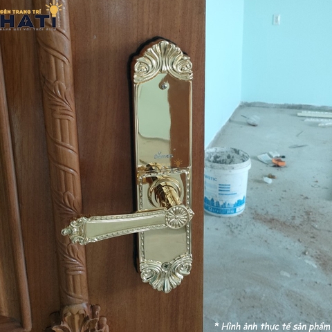 Khoá vân tay đại sảnh Demax EL280 BRASS 24K
