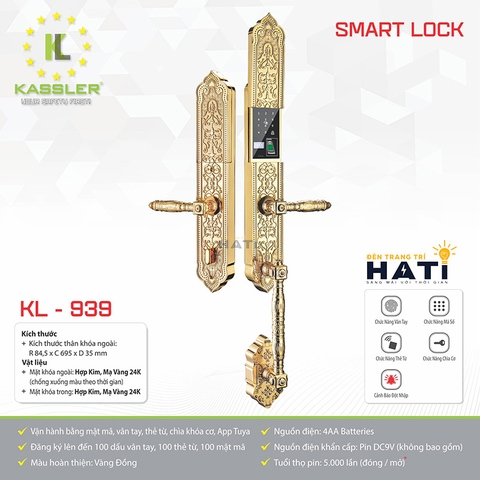 Khóa vân tay đại sảnh Kassler KL-939