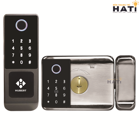 Khóa vân tay Hubert cửa cổng CC68 DARK GRAY