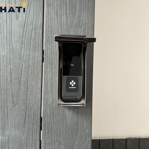 Khóa vân tay Hubert cửa cổng CC68 DARK GRAY