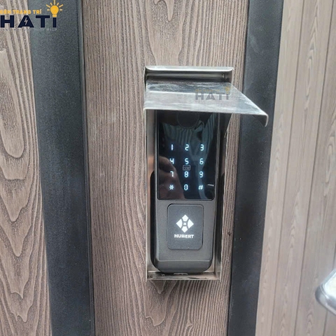 Khóa vân tay Hubert cửa cổng CC68 DARK GRAY