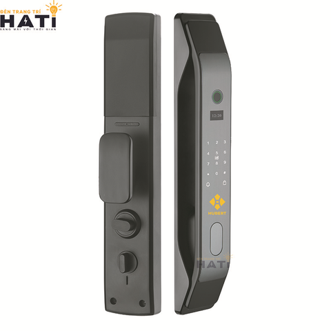 Khóa vân tay Hubert cửa gỗ CG26 Dark Gray