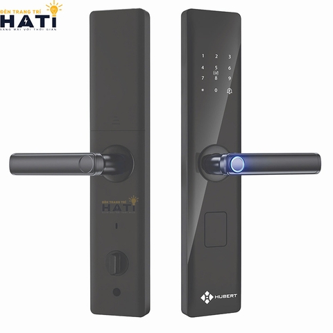 Khóa vân tay Hubert cửa gỗ CG59 ROUGH BLACK