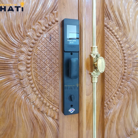 Khóa vân tay Hubert cửa gỗ CG64F