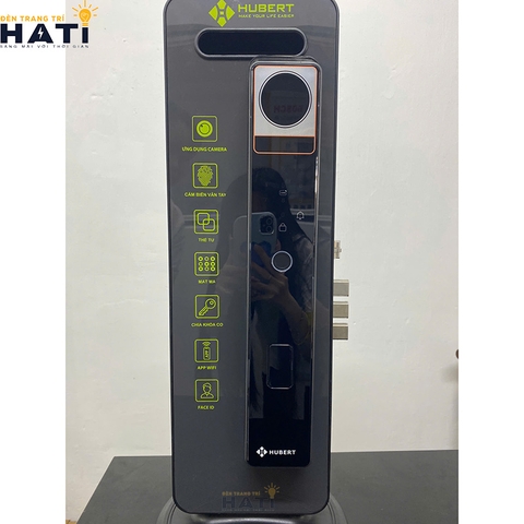 Khóa vân tay Hubert cửa gỗ CG69 BLACK