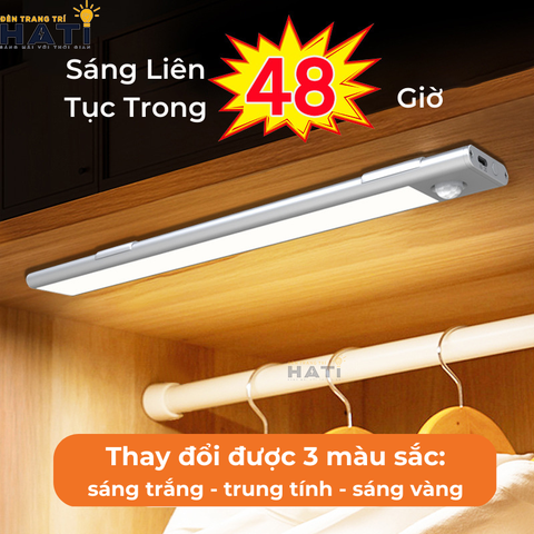 Led thanh cảm biến gắn kệ, tủ, giường