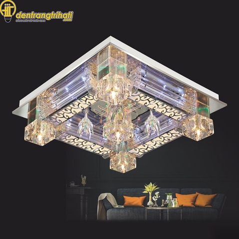 Đèn ốp pha lê vuông Edwardo