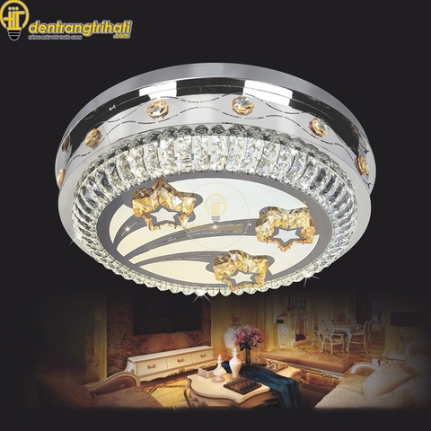 Đèn ốp pha lê tròn Chabela