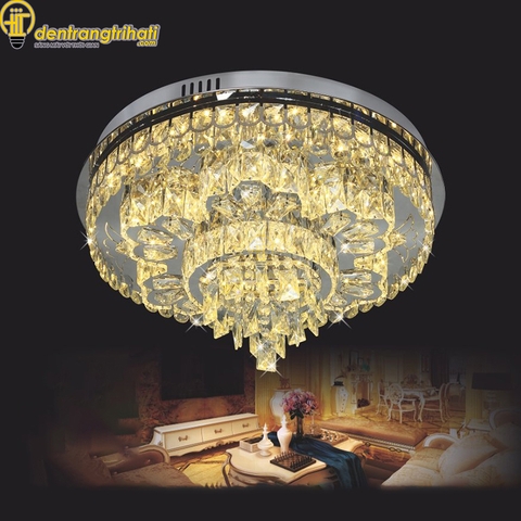 Đèn ốp pha lê tròn Grainne