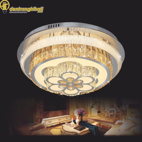 Đèn ốp pha lê tròn Conshita