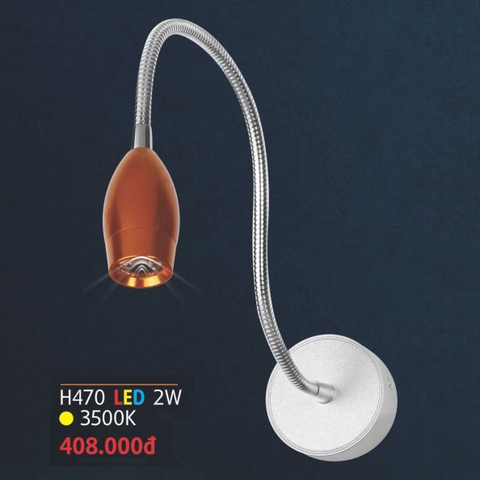Đèn rọi gương xoay 360 độ, đầu màu cam