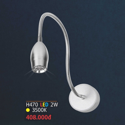 Đèn rọi gương xoay 360 độ, đầu màu bạc