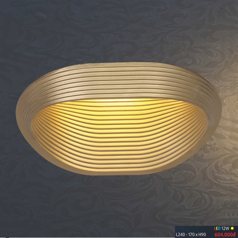Đèn tường led hình vỏ sò vàng